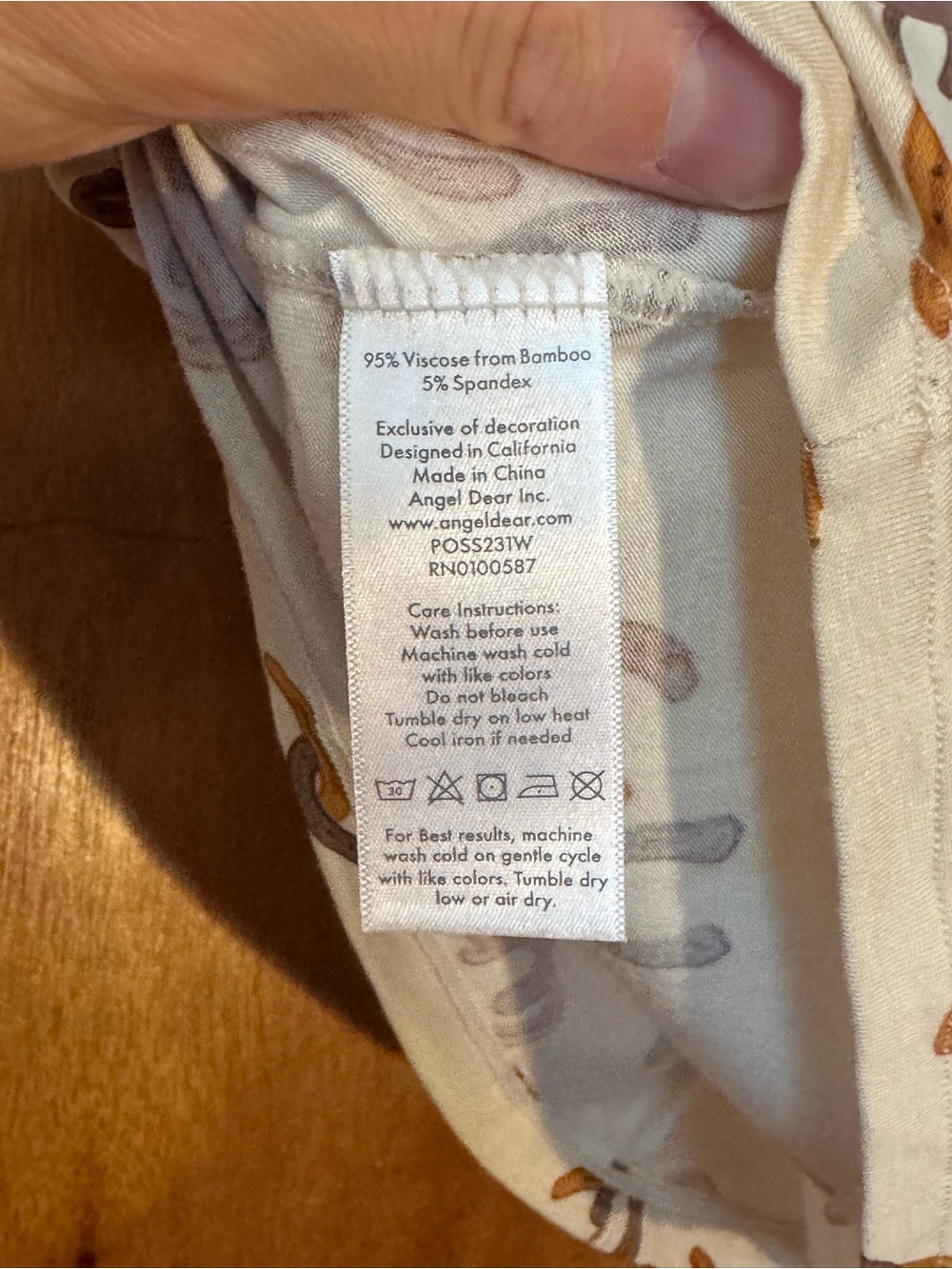 NWT Angel Dear 3T Bamboo Horseshoe Western Cowboy Polo Shirt Brown Cream - Picture 6 of 7